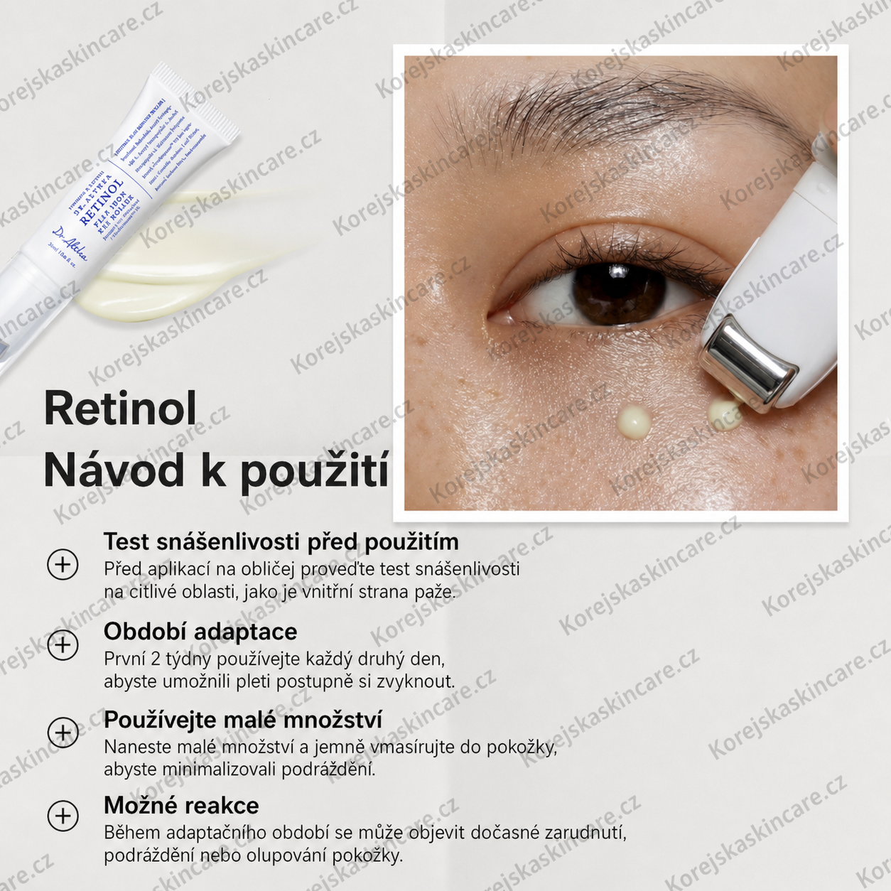 Dr.Althea oční krém s retinolem a hlavicí